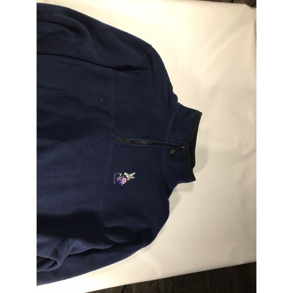 Colorado Timberline Fleece 1/4 Zip Jacket Womens XXL Navy Coastal Conservation - Picture 3 of 9